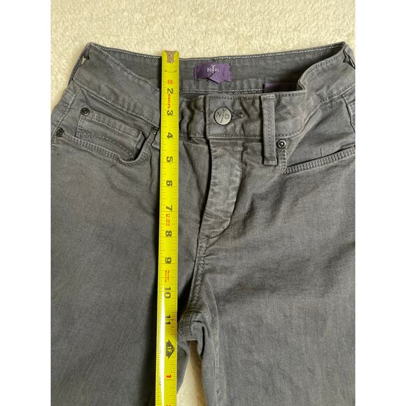 NYDJ Women's Straight Lift Tuck Casual Preppy Streetwear Dark Gray Jeans 2P - Picture 10 of 12